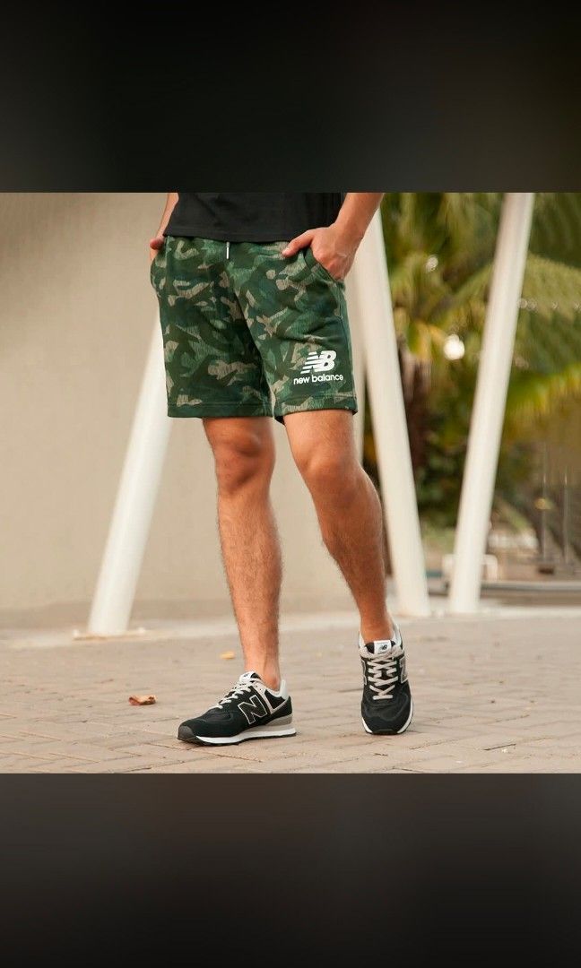New balance camou short (Category: Shorts) located in Manila. Submitted by micx_0809 (Listing ID 1463703446, Image 2). Description: New Balance Camou short size - 2XL. dimention - W35-41 x 19.5 Colorate - 9.8/10 excellent Condition 299 + SF.
