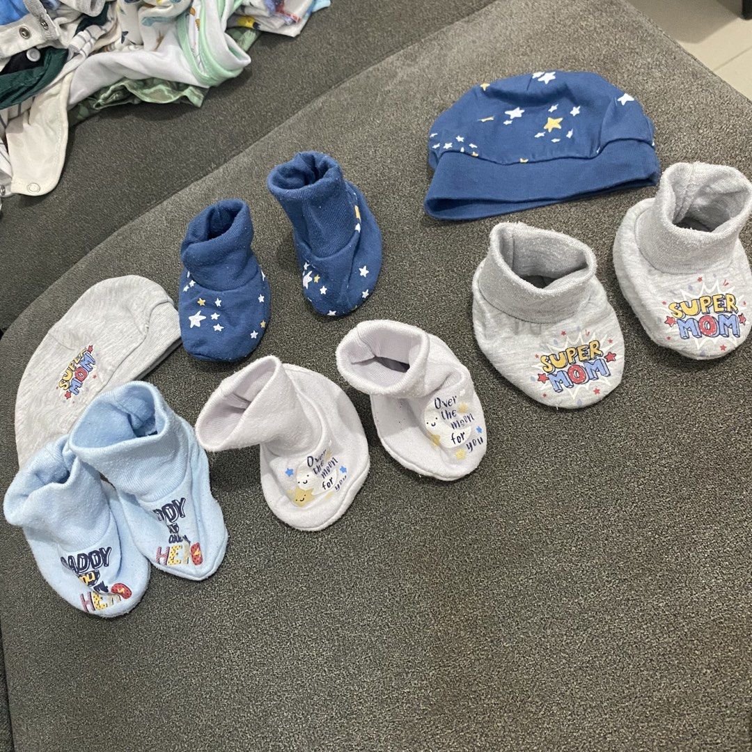 NEWBORN BABY BOY BUNDLE (Category: Babies & Kids Fashion) located in Binan City. Submitted by lagunaxpreloved (Listing ID 1463718193, Image 3). Description: Take all 1300 Swaddle, receiving blanket, nursing cover, baby pillows, baby pillow, lampin.