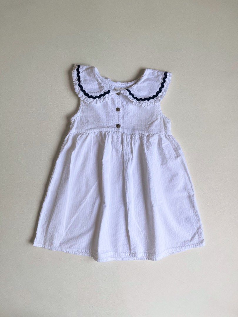 NEXT 🇬🇧 Collared Dress 3-4 Y (Category: Babies & Kids Fashion) located in Bayombong. Submitted by whimsystuff (Listing ID 1463621971, Image 1). Description: NEXT 🇬🇧 Collared Dress 3-4 Y w small stain on bottom hem, see 2nd photo .
