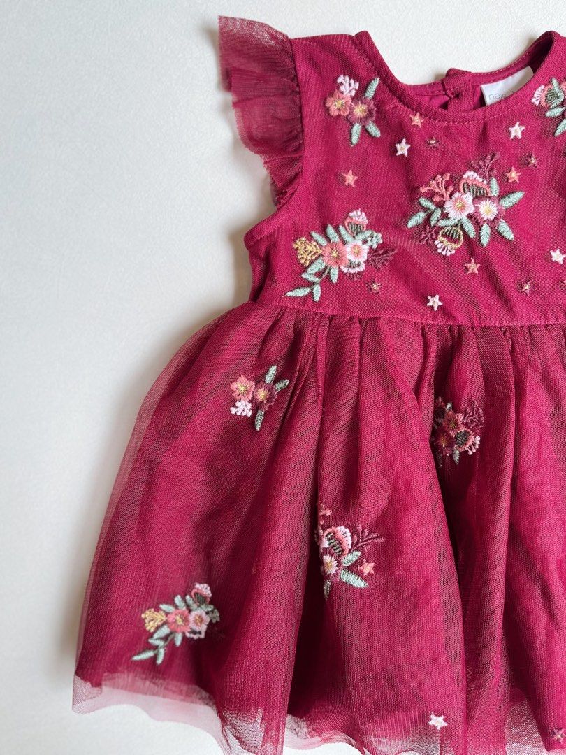 NEXT 🇬🇧 tulle dress 6-9 m (Category: Babies & Kids Fashion) located in Bayombong. Submitted by whimsystuff (Listing ID 1463619697, Image 2). Description: NEXT 🇬🇧 Embroidered Tulle Dress 6-9 m Bnew wo tags.