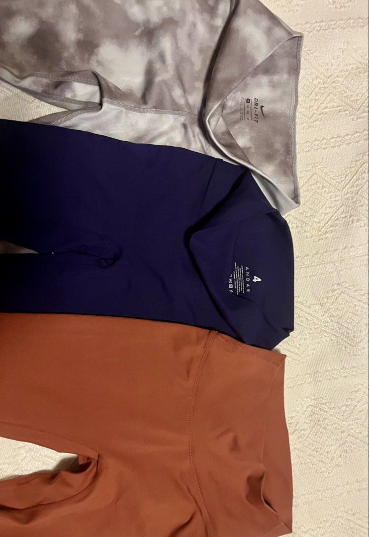 Nike Andar Xexymix (Category: Activewear) located in Makati City. Submitted by destash_princess (Listing ID 1463598638, Image 1). Description: Take all 3 leggings Nike xs Andar size 4 Xexymix medium but fits small best Decluttering closet. Barely used.