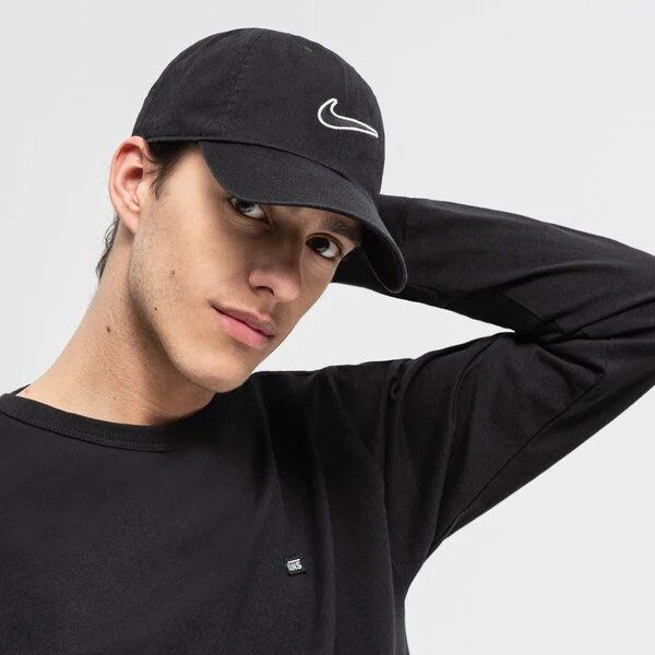 Nike Black Baseball Cap with White Swoosh Logo (Category: Caps & Hats) located in Pasig City. Submitted by abogadosupremo (Listing ID 1463626638, Image 2). Description: - Classic black Nike cap - Iconic white embroidered swoosh logo - Adjustable strap for a comfortable fit - Ideal for everyday wear or sports - Simple and stylish design - 100% Legit and Authentic - Very Good Condition - Color may vary due to lighting - No issue at all - Size : One