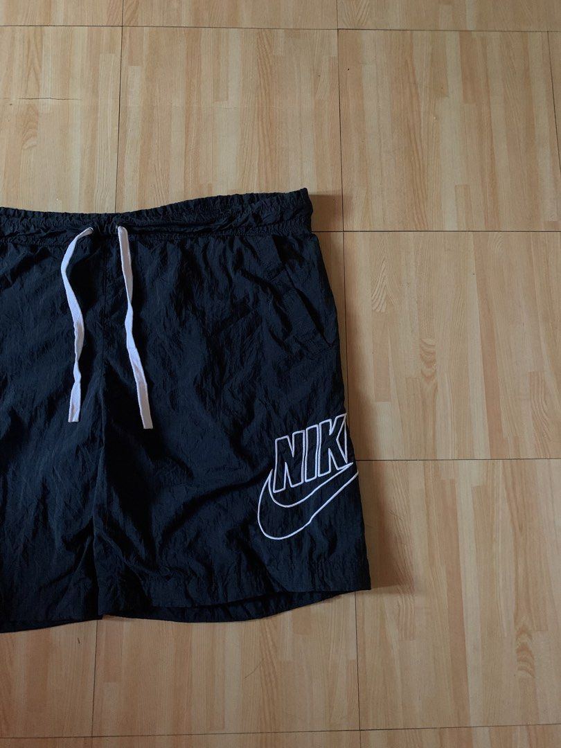 Nike Black Shorts with White Logo (Category: Shorts) located in Cavite. Submitted by natelarea00 (Listing ID 1463668870, Image 2). Description: NIKE Color rate & Conditions: 9.5/10 OVER ALL EXCELLENT CONDITIONS Size: 2XL Waistline: 30’-40’ Length: 20’ LO: 13’ DM to purchase.