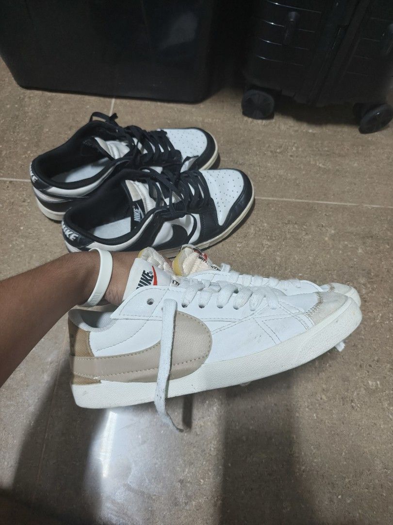 Nike Dunk Low & Blazer Low Sneakers (Category: Sneakers) located in Manila. Submitted by nicsuwashere (Listing ID 1463609652, Image 1). Description: ASPACK NA FOR ONLY 1K BOTH SIZE 10 AND GOOD CONDITION! .