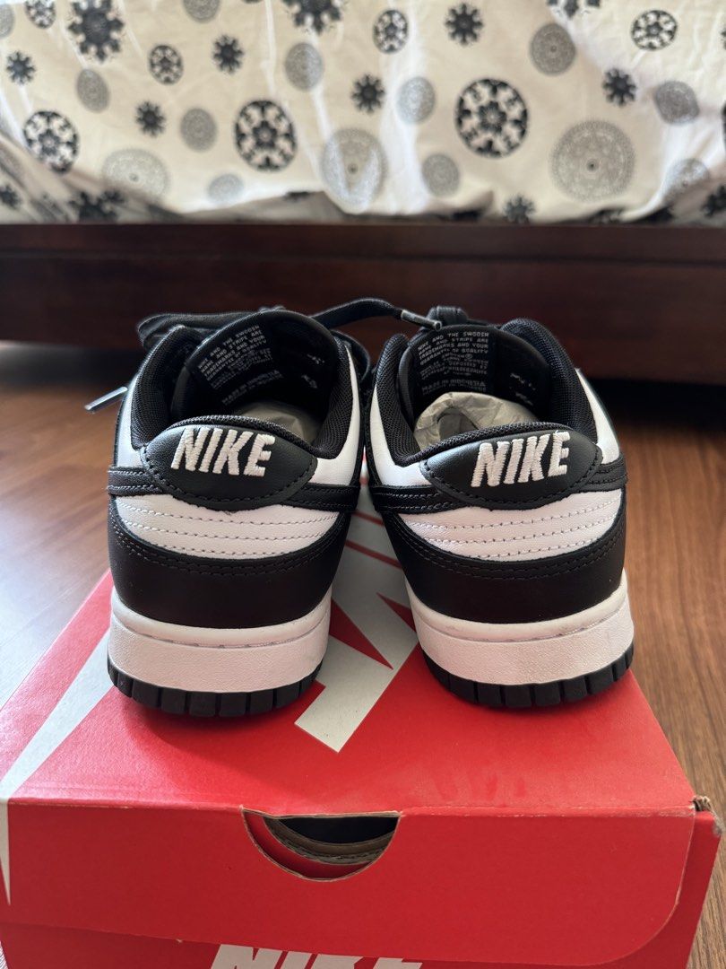 Nike Dunk Low Retro Panda (Category: Sneakers) located in Antipolo. Submitted by kzees (Listing ID 1463619796, Image 2). Description: - ORIGINAL - USED ONCE ONLY - Size: Mens US 7.5 / Womens 9 / 25.5cm - Includes original box and tags Bought it ng 10.5k before 😅 please no low baller. Thank you. :) Lalamove/Grab: Lower Antipolo Can do LBC Sf c/o buyer.