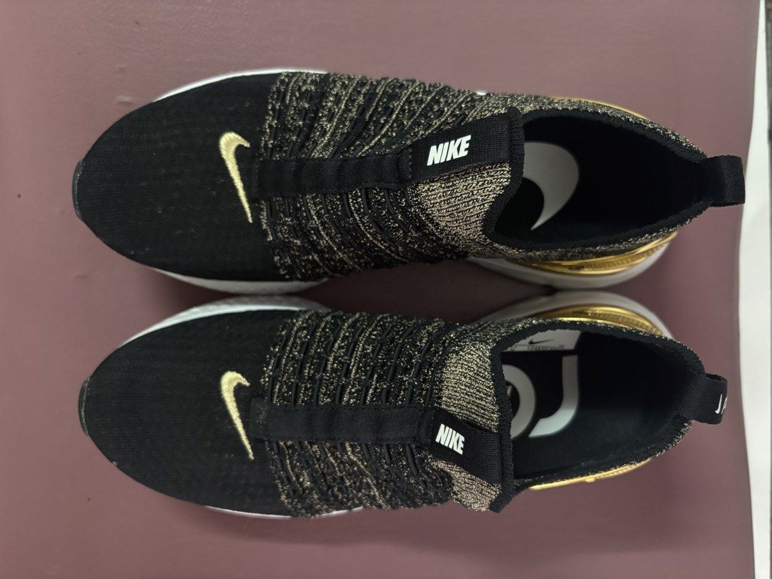 Nike Epic React Flyknit 2 Phantom (Category: Sneakers) located in Cavite. Submitted by xxjanexx08 (Listing ID 1463639678, Image 1). Description: Nike Epic React Flyknit 2 Phantom Black/Metallic Gold colorway Style Code: BV0070-001 / CJ0628-001.