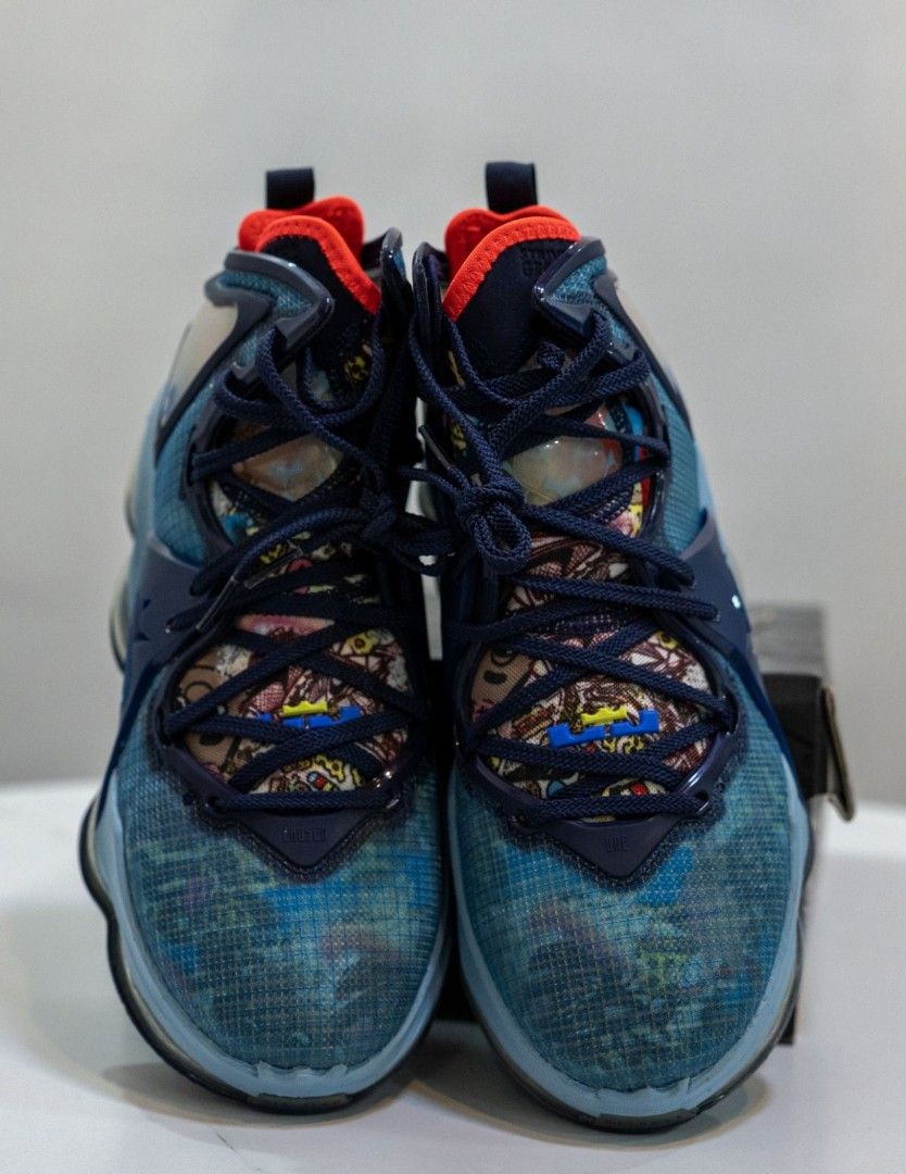 Nike LEBRON 19 "Fast Food" Edition (Original) (Category: Sneakers) located in Manila. Submitted by bethistama04142 (Listing ID 1463595236, Image 1). Description: - Nike LeBron 19 Edition - Fast Food Darkened Blue - Includes original box - Comes with a collectible card - Ideal for sneaker collectors and basketball players - ORIGINAL - available sizes 8, 8, 9.5, 9.5.