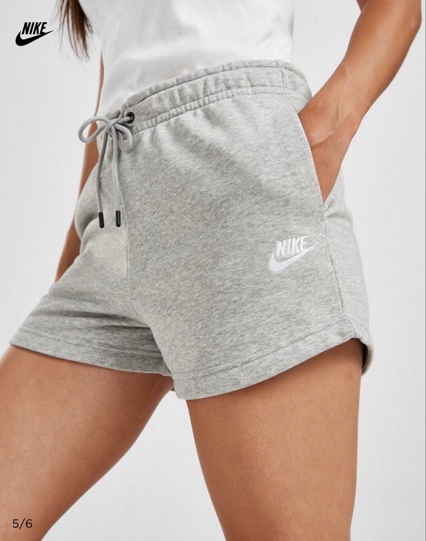 NIKE Sportswear Essential Shorts Grey (Category: Shorts) located in Cavite. Submitted by hand.picked (Listing ID 1463563648, Image 1). Description: NIKE Sportswear Essential Shorts Grey Size: XSmall 13.5” Waistline (stretchable) 12” Length 11” Leg Opening Condition: Excellent.