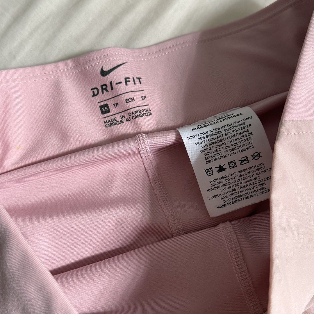 Nike tennis / golf skirt (Category: Activewear) located in Quezon City. Submitted by mdlrrr (Listing ID 1463598587, Image 2). Description: Has built-in shorts! Super comfy + love the pink color 💓 Rfs: Decluttering .
