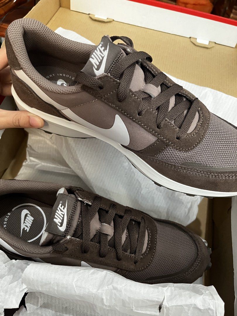 Nike Waffle Nav "Mink Brown" (Category: Sneakers) located in Cavite. Submitted by szarinaangela (Listing ID 1463580785, Image 2). Description: Nike Waffle Nav “Mink Brown” Size: US 8 Mens (EUR 41) (Retail: ₱4,295) Condition: Brand New, 100% Authentic W/box Style Code: FJ4195-201 .