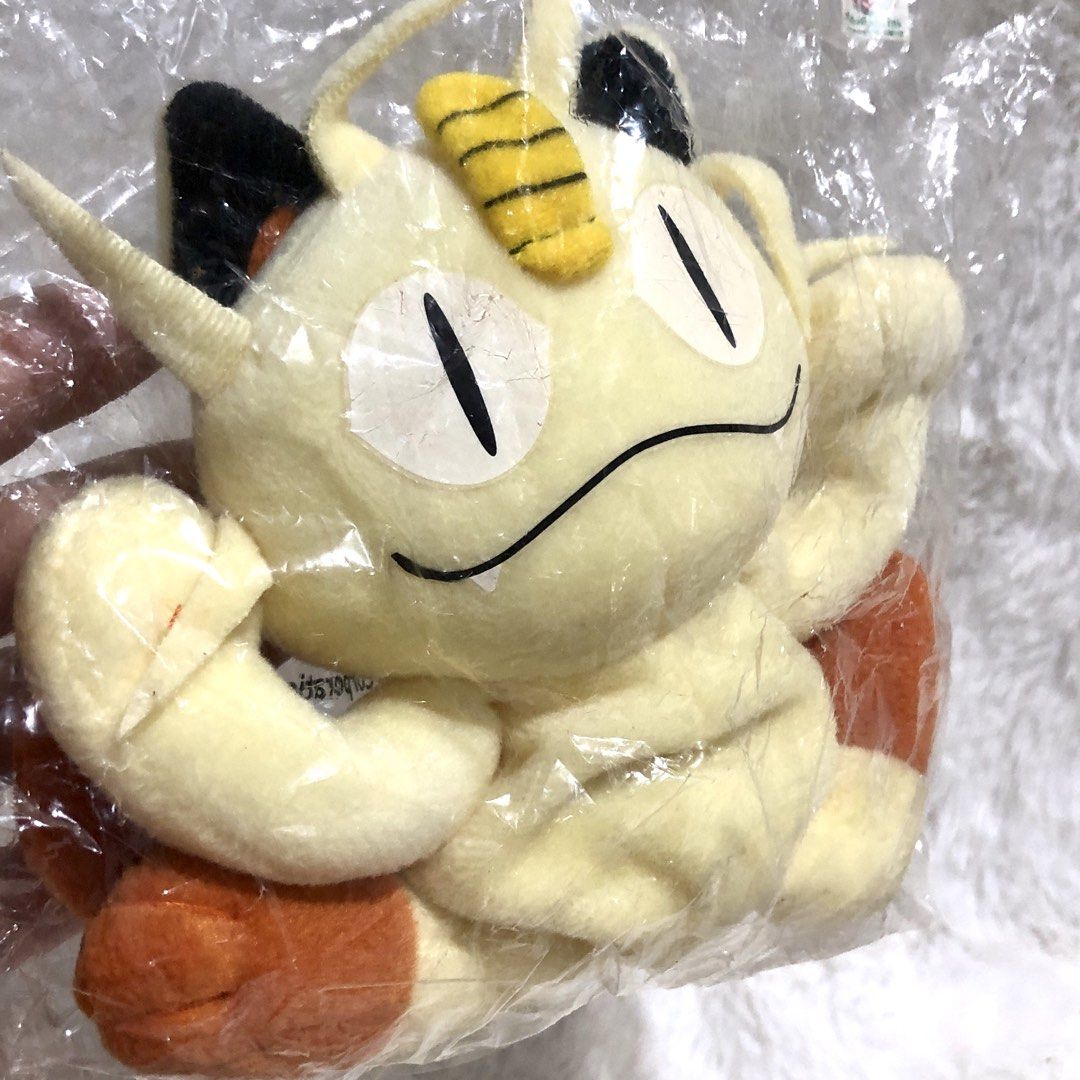 Nintendo Pokemon Meowth Plush - Sealed (Category: Plushies & Soft Toys) located in Quezon City. Submitted by kitsune.treasures (Listing ID 1463626195, Image 2). Description: *First to pay policy! *1 day reservation only. Failure to pay on time, auto cancel. 📍Quezon City * MOD: J&T | Lalamove * MOP: GCASH | BPI 📦ON HAND AND READY TO SHIP! CONDITION: WHAT YOU SEE IS WHAT YOU GET. Dimensions: Kindly check the photos for the actual measurements. Pl