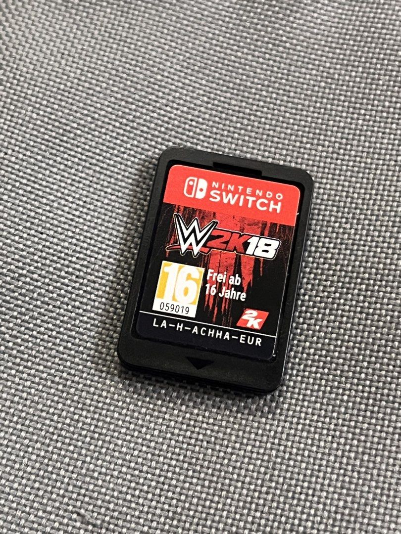 Nintendo Switch WWE 2K18 Game Cartridge (Category: Nintendo) located in Manila. Submitted by niellry_7210 (Listing ID 1463626758, Image 1). Description: ‼️: CARTRIDGE ONLY Meetup / Lalamove MANILA AREA - WWE 2K18 Game Cartridge for Nintendo Switch - Rated 16+ (for ages 16 and up) - Region Code: LA-H-ACHHA-EUR - Game condition: Good - Ready for your next wrestling match!.