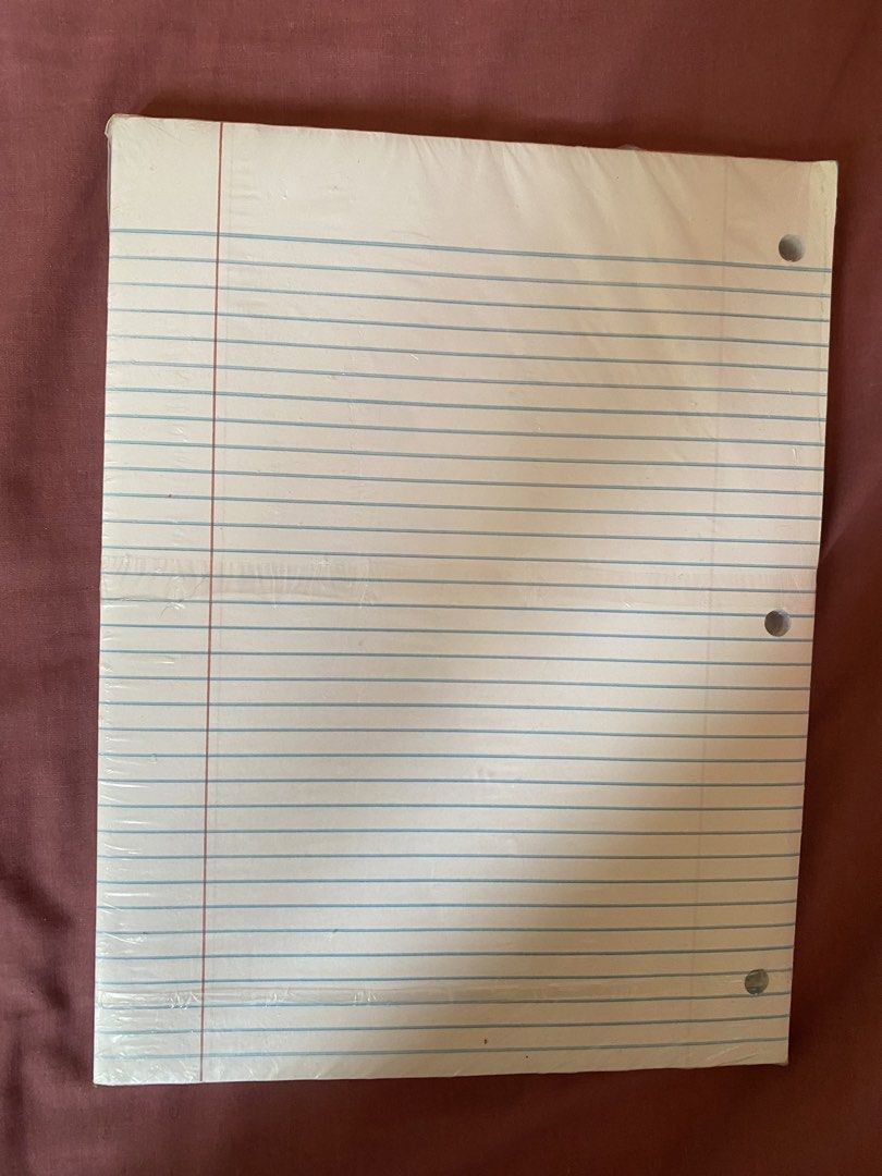 Norcom 150 Sheets College Ruled Notebook Paper 10 1/2" x 8" (Category: Stationery & School Supplies) located in Cebu City. Submitted by ubecanything4sale (Listing ID 1463619599, Image 2). Description: - 150 sheets of college ruled notebook paper - Standard size: 10 1/2" x 8" - Three hole punched for binders - Made in USA - Perfect for school or office - Brand new, still sealed in original packaging.
