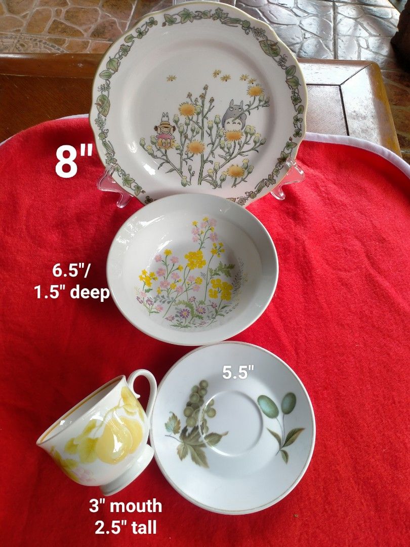 Noritake 8pc Dinnerware Set - Plates, Bowl, Cup & Saucer (Category: Dinnerware & Cutlery) located in Manila. Submitted by margeventa (Listing ID 1463604490, Image 3). Description: - Noritake 8-piece dinnerware set - Includes: 4 x 8.7" plates, 1 x 8" plate, 1 x 6.5" bowl (1.5" deep), 1 x 3" cup (2.5" tall), 1 x 5.5" saucer - Ideal for serving guests or everyday use - Price: PHP 1,250 buyer shoulders sf Location: Cainta.