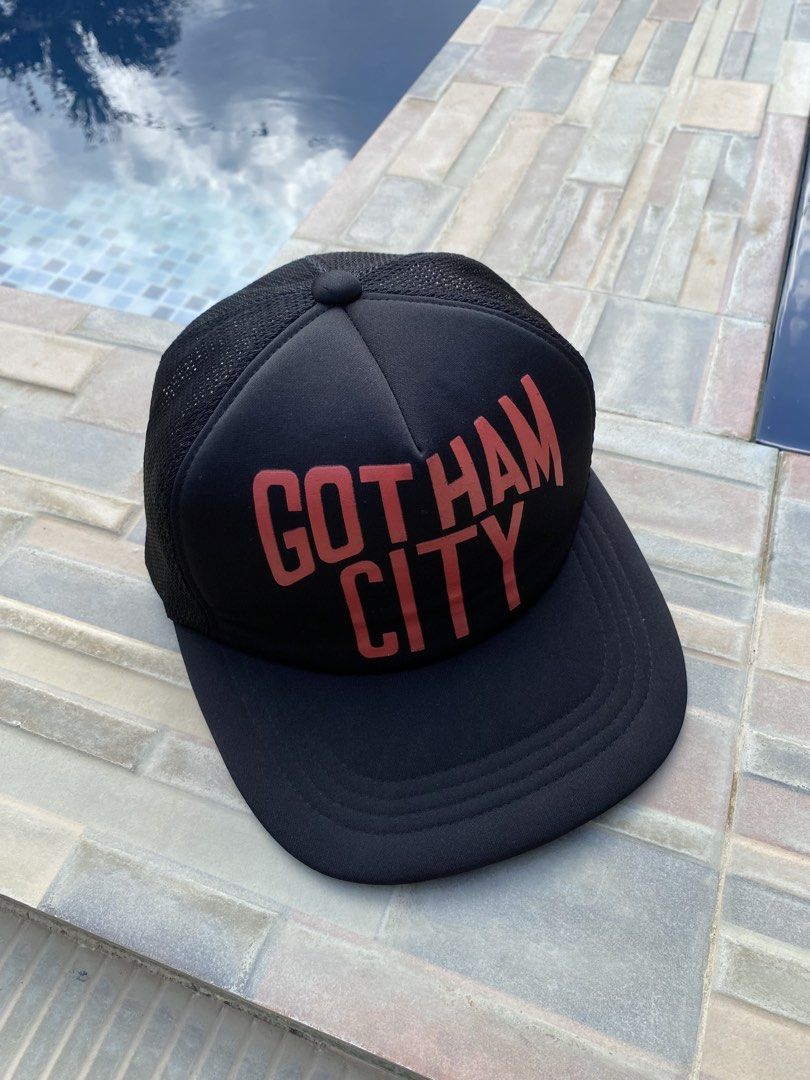 Number (N)ine - “Gotham City” Trucker Hat (Category: Caps & Hats) located in Puerto Princesa. Submitted by something___. (Listing ID 1463721866, Image 1). Description: Number (N)ine - “Gotham City” Trucker Hat Excellent Condition Gently Used .