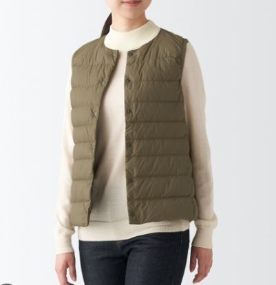 Nylon Lightweight No collar Down vest Beige Size Large (Category: Coats, Jackets and Outerwear) located in Santa Rosa. Submitted by sergids (Listing ID 1463686854, Image 1). Description: Nylon Lightweight No collar Down vest Beige Size Large Great condition. Check fitting tops to ensure this fits you. Dimensions below are exact measurements, see pics as well for comparison. 9/10 Condition and Colorway Dimensions: Check pic slide for actual size a