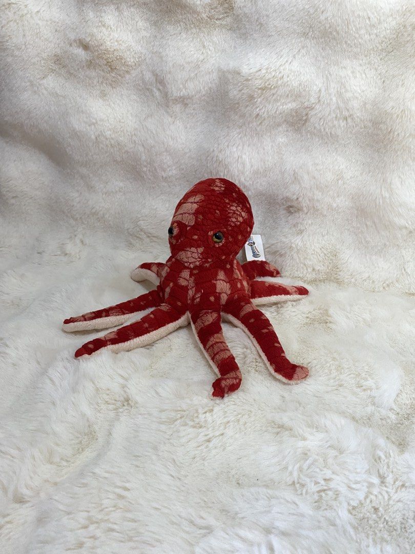 Octopus plush (Category: Plushies & Soft Toys) located in Kalibo. Submitted by ollie_stuffshop (Listing ID 1463631840, Image 1). Description: Before you send your inquiries: ❗️Last Price is already posted ❗️Manage your expectations, WYSIWYG ❗️May need washing ❗️Dropoff is every Wednesday & Sunday.