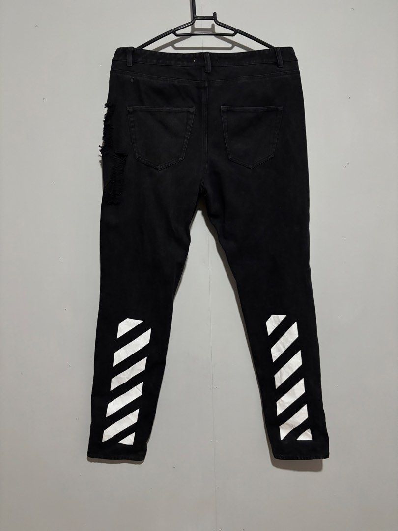 Off white jeans (Category: Jeans) located in Davao. Submitted by hippiehappy420 (Listing ID 1463584572, Image 2). Description: Off white jeans Waistline 36 Very good condition Washed and sanitized ship nationwide Negotiable price Visit my listings for more affordable clothings! Shirt Pants Shorts Caps Bags Jogger Blouse Jeans Hoodies Accessories Etc..