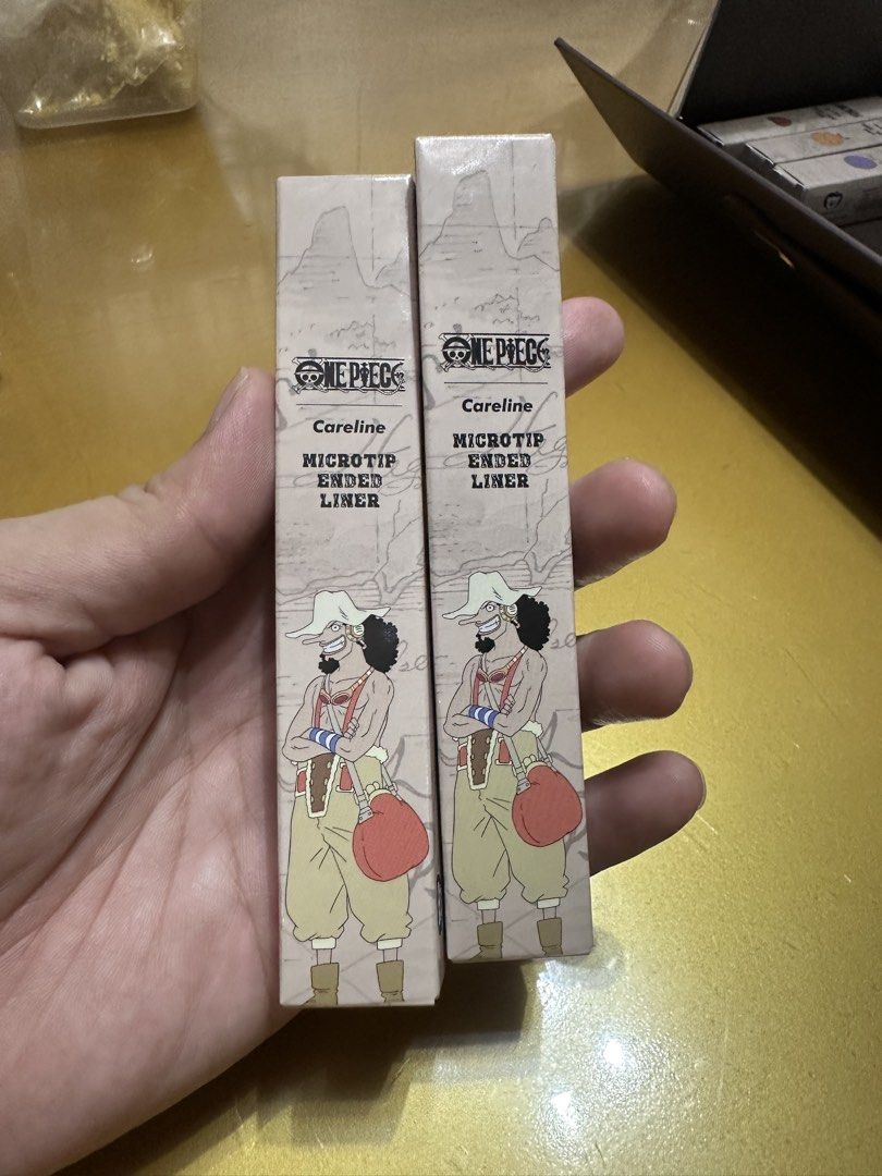 One Piece Usopp x Careline Microtip ended liner (Category: Makeup) located in Bacoor. Submitted by sempenden (Listing ID 1463635982, Image 1). Description: 200 each Free Shipping if take all.