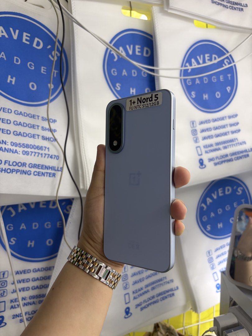 Oneplus Nord 5 512gb FU NTC No issue (Category: OnePlus) located in San Juan City. Submitted by javedsgadgetshop (Listing ID 1463601240, Image 3). Description: Posting available device for today! QUICK INFO : Oneplus Nord 5 512gb Good battery Global Variant Factory unlock No issue / No repair Comes w/ case&charger&box Price may vary depends on the available Accepting swap/trade-in/installment/walk-in/delivery. For reference: visit our page - Jave