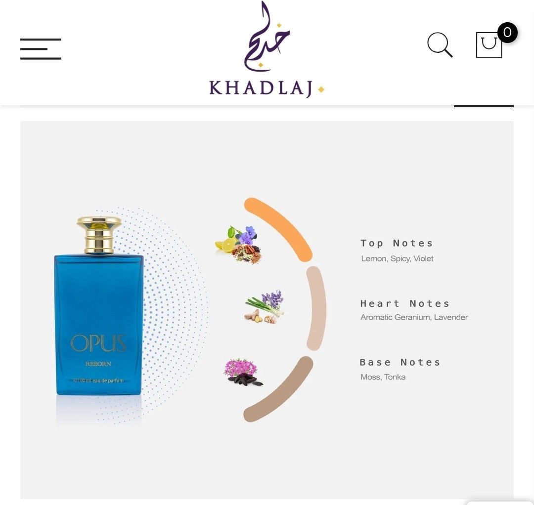Opus Reborn by KHADLAJ (Category: Fragrance & Deodorants) located in Malabon City. Submitted by loveatfirst (Listing ID 1463688847, Image 2). Description: FOR SALE OPUS REBORN BY KHADLAJ AROUND 65-70ML/100ML JUICE LEVEL WITH BOX PRICE 700 ONLY LOC MALABON.