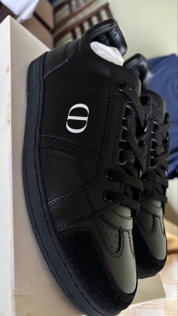 Original Christian Dior Black Sneakers (Category: Sneakers) located in Manila. Submitted by live.amanda (Listing ID 1463570685, Image 2). Description: Christian Dior Black Sneakers with box .