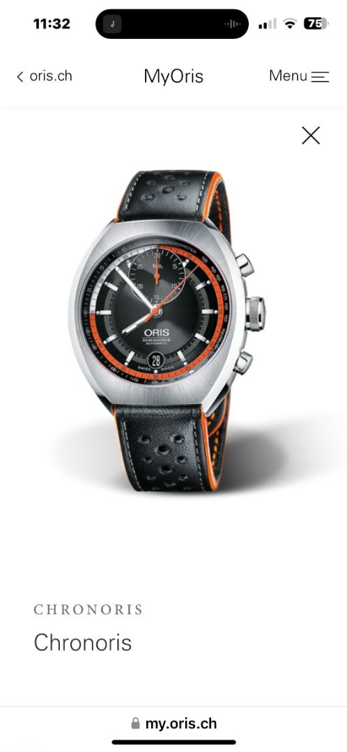 Oris Chronoris (Category: Luxury Watches) located in Manila. Submitted by ksssvv (Listing ID 1463682493, Image 3). Description: Oris Chronoris 40mm Sapphire domed crystal 9/10 Excellent Condition. with honest and decent very light hairline scratches on the case , side case, Buckle SS bracelet will fit approximately 7.5in. Complete with box, manual, warranty booklet, tools, spring bar, orig oris leather strap (worn-out) With free AM leather strap 