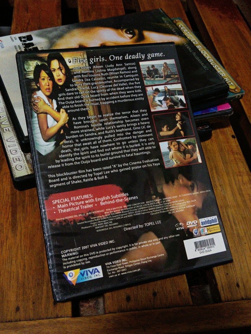 OUIJA TAGALOG MOVIE (Category: CDs & DVDs) located in Marikina City. Submitted by danyiee (Listing ID 1463653961, Image 2). Description: DVD - TAGALOG Ouija for 225 pesos mop: gcash mod: jnt/lalamove (sagot ni buyer sf) pwede rin cash kung meetup (marikina/lower antipolo).