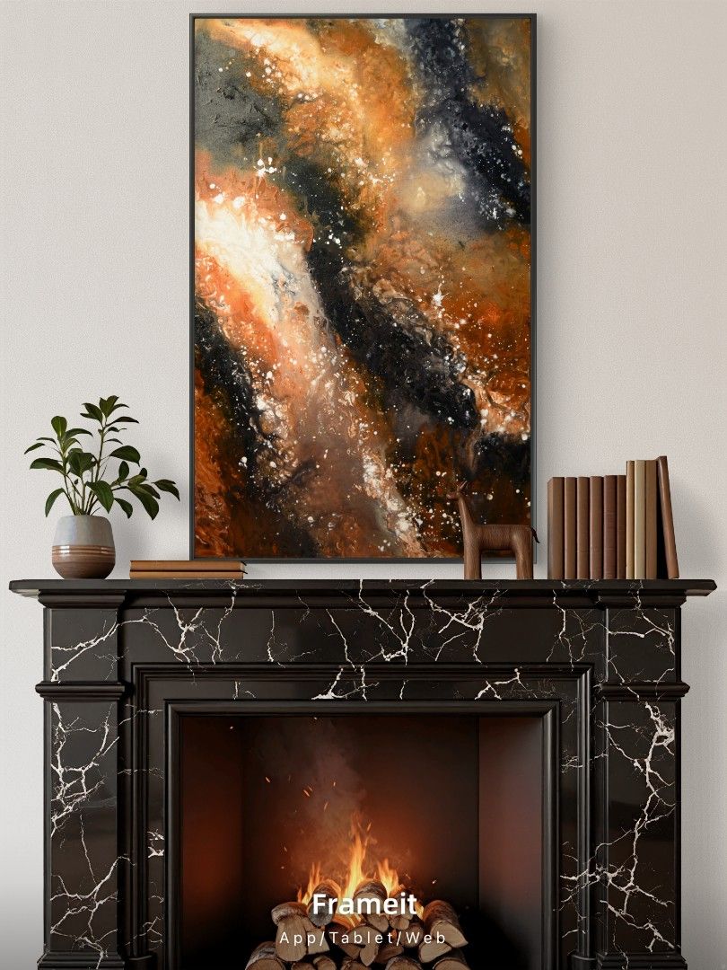 PAINTING FOR SALE (Category: Wall Decor) located in Bulacan. Submitted by janeadan_arts (Listing ID 1463697983, Image 2). Description: NEW ARTWORKS ALERT! Freshly finished these 2 abstract pieces! One is giving calm ocean flow, and the other gives cozy cosmic earth vibes. Perfect addition for your home, condo, or studio space! ✅ Both pieces are AVAILABLE ✅ Open for custom/commissioned artwork 💬 PM me for price, size details, or reservations! 📩 