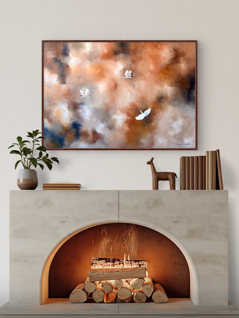 PAINTING FOR SALE (Category: Wall Decor) located in Bulacan. Submitted by janeadan_arts (Listing ID 1463698998, Image 3). Description: 💚PAINTINGS FOR SALE💚 Fresh off the easel! 🖌️✨😊 Excited to share my newest collection of acrylic paintings on stretched canvas. Each piece is handcrafted with passion to bring atmospheric energy straight to your space! 🚚 Ready to ship (Buyer handles delivery fee) 💬 DM for pricing, dimensions, or custom inquir