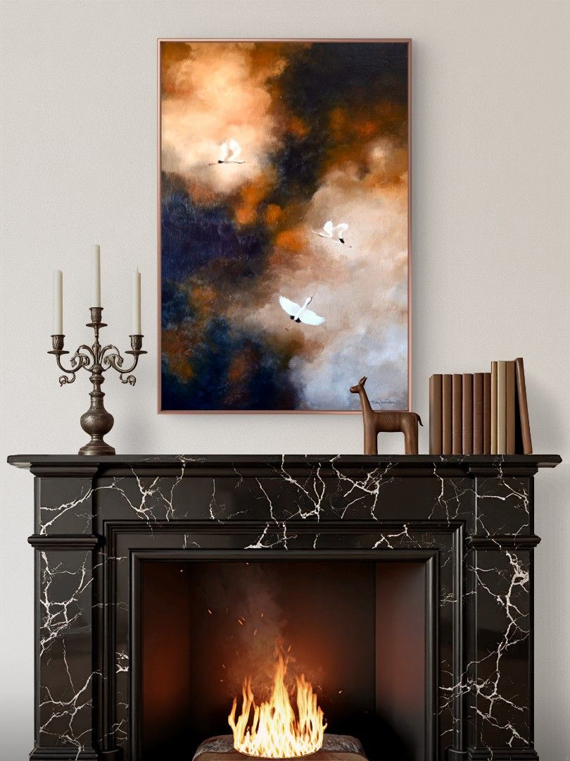 PAINTING FOR SALE (Category: Wall Decor) located in Bulacan. Submitted by janeadan_arts (Listing ID 1463698998, Image 2). Description: 💚PAINTINGS FOR SALE💚 Fresh off the easel! 🖌️✨😊 Excited to share my newest collection of acrylic paintings on stretched canvas. Each piece is handcrafted with passion to bring atmospheric energy straight to your space! 🚚 Ready to ship (Buyer handles delivery fee) 💬 DM for pricing, dimensions, or custom inquir