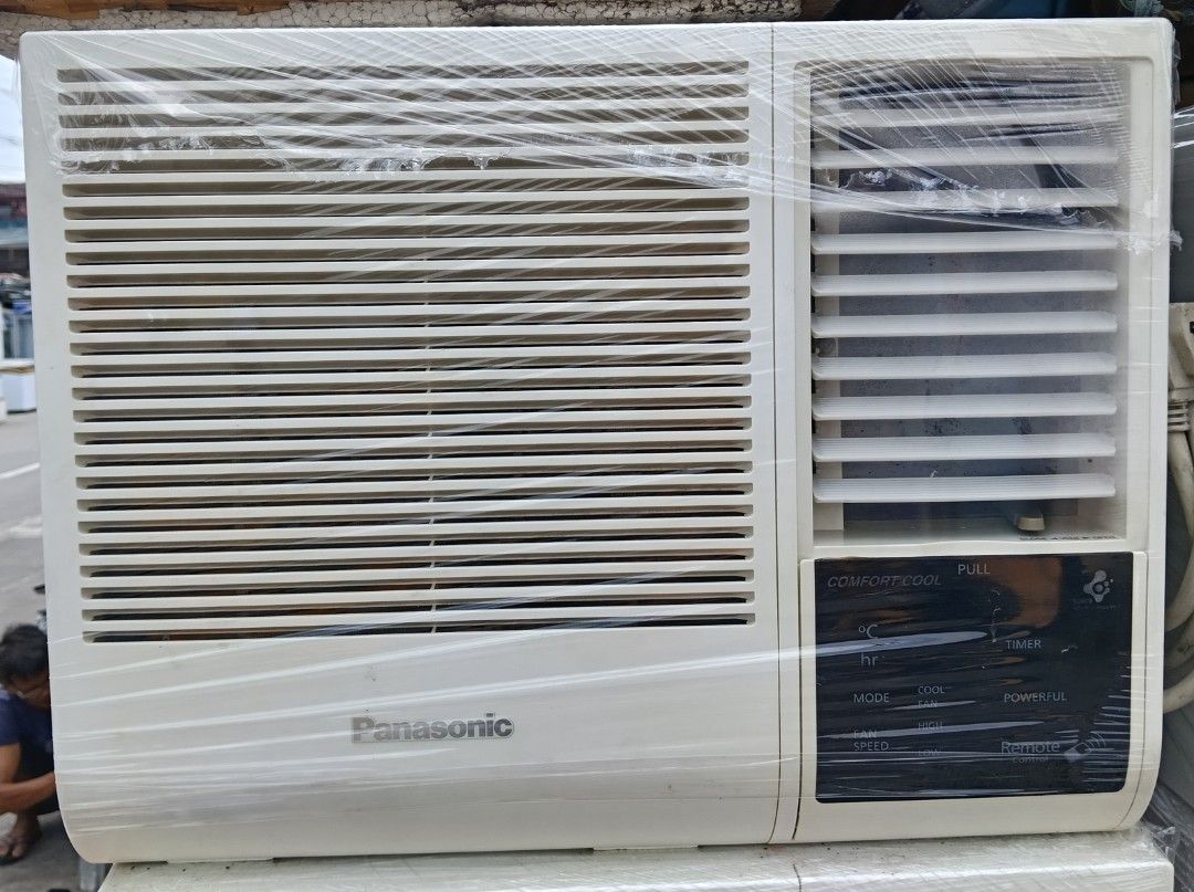Panasonic Window Type Air Conditioner (Category: Air Conditioning and Heating) located in Manila. Submitted by jamaya09 (Listing ID 1463626538, Image 1). Description: - Panasonic Window Type Air Conditioner - Multiple Modes: Cool, Fan, Powerful - Features: Timer, Adjustable Fan Speed - Remote Control Compatible - Ideal for cooling your room - Ready for its new home!.