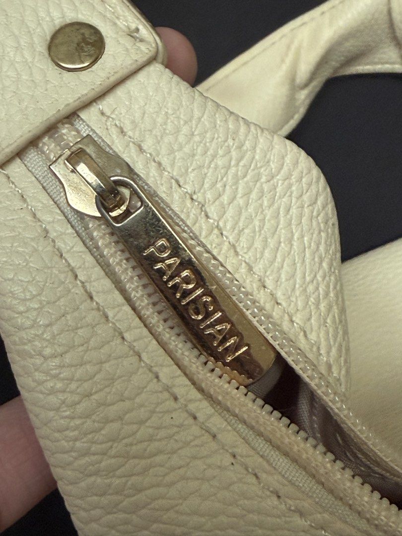 PARISIAN Cream Textured Shoulder Bag (Category: Shoulder Bags) located in Baliuag. Submitted by asdfraks (Listing ID 1463614835, Image 2). Description: - Parisian Cream Shoulder Bag - ₱300 pesos - rfs: needs funds - jnt/flash shipping.
