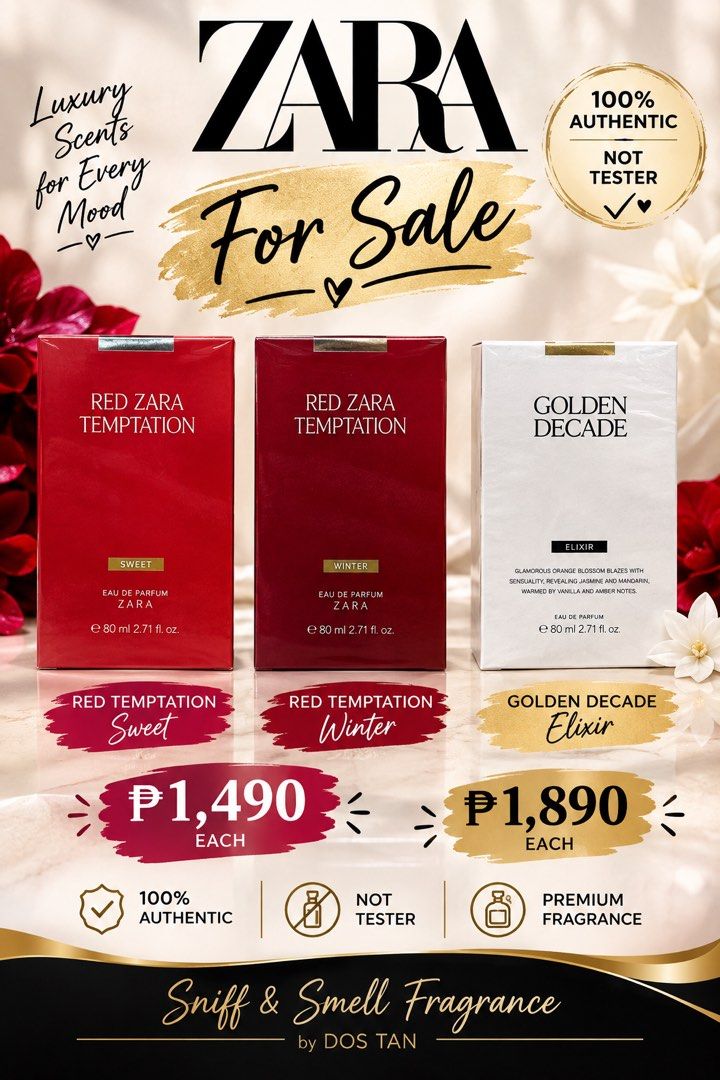 Perfume Zara (Category: Fragrance & Deodorants) located in Manila. Submitted by sniffandsmell (Listing ID 1463667310, Image 3). Description: Price posted .