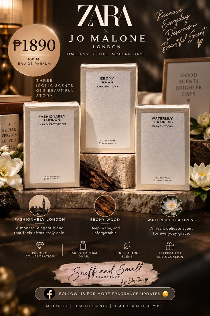 Perfume Zara (Category: Fragrance & Deodorants) located in Manila. Submitted by sniffandsmell (Listing ID 1463667310, Image 2). Description: Price posted .