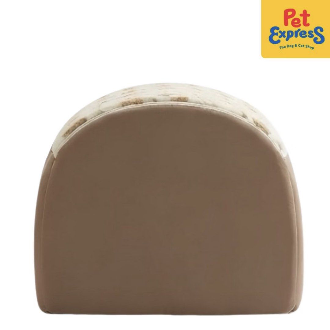 Pet Express Snug Pals Coco Printed Cave Pet Bed Brown (Category: Bedding & Towels) located in Manila. Submitted by ennui242526 (Listing ID 1463738267, Image 3). Description: - Super cozy bed for your furry friend - Soft, plush interior with a cute houndstooth pattern - Enclosed design for a sense of security - Easy to clean - Great for small to medium-sized pets - Adorable paw print detail on the front RFS: Too small for our dog; it was only set 