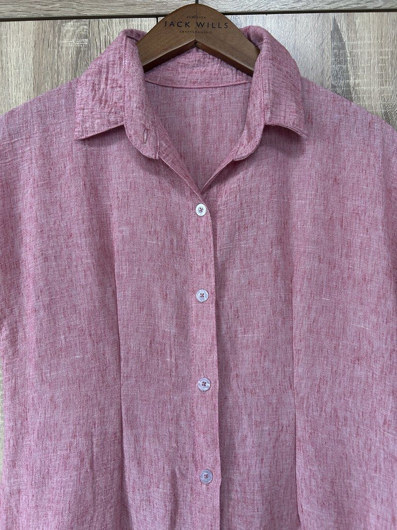 Pink collar dress (Category: Dresses) located in Bulacan. Submitted by relove.re (Listing ID 1463624027, Image 3). Description: - fit from S to M petite - Pink Dress - with peplum skirt style - puff bottom.