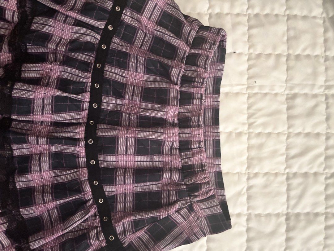 Pink Plaid Ruffled Skirt (Category: Skirts) located in Tarlac. Submitted by lucyfinds (Listing ID 1463689491, Image 3). Description: .