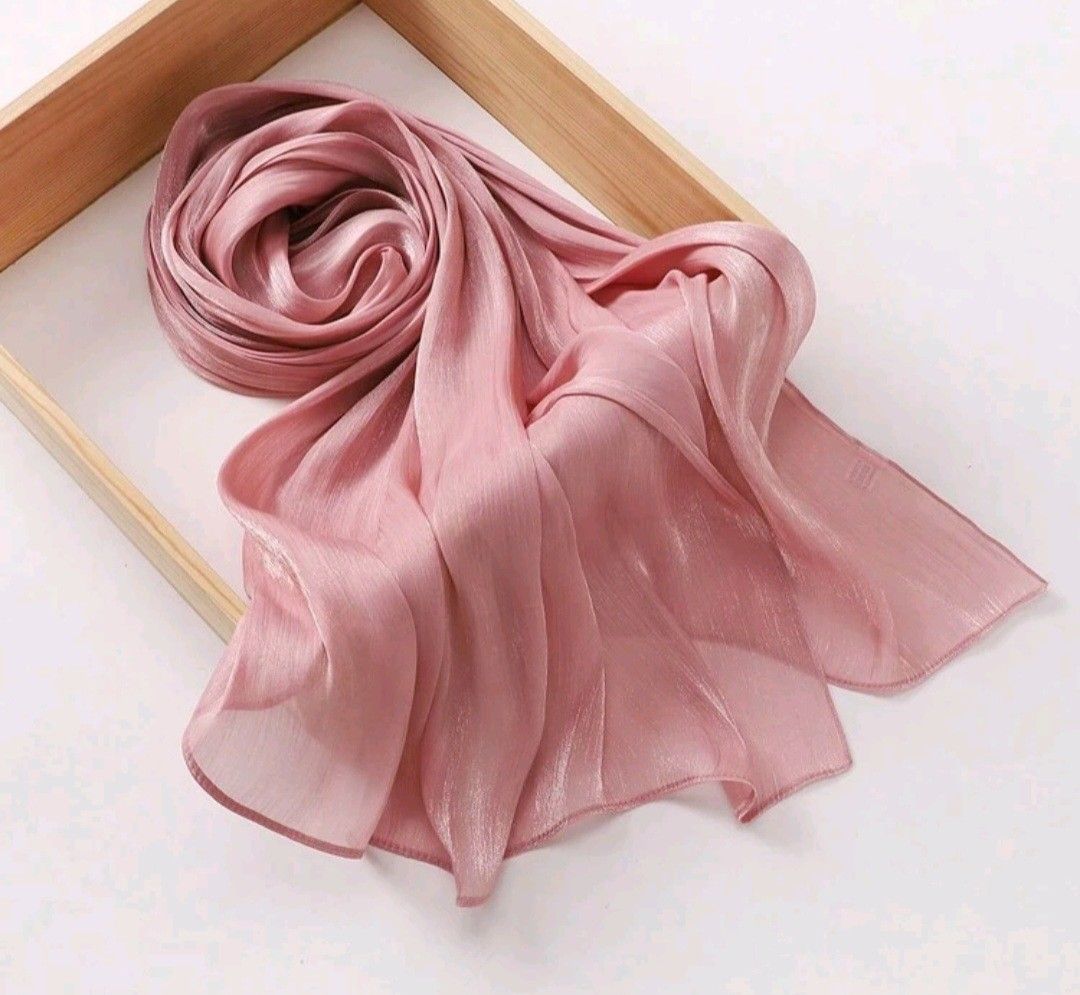 Pink shiny smooth elegant shawl cover up (Category: Others Tops) located in Manila. Submitted by nariachic (Listing ID 1463643583, Image 2). Description: Pink shiny smooth elegant shawl cover up.
