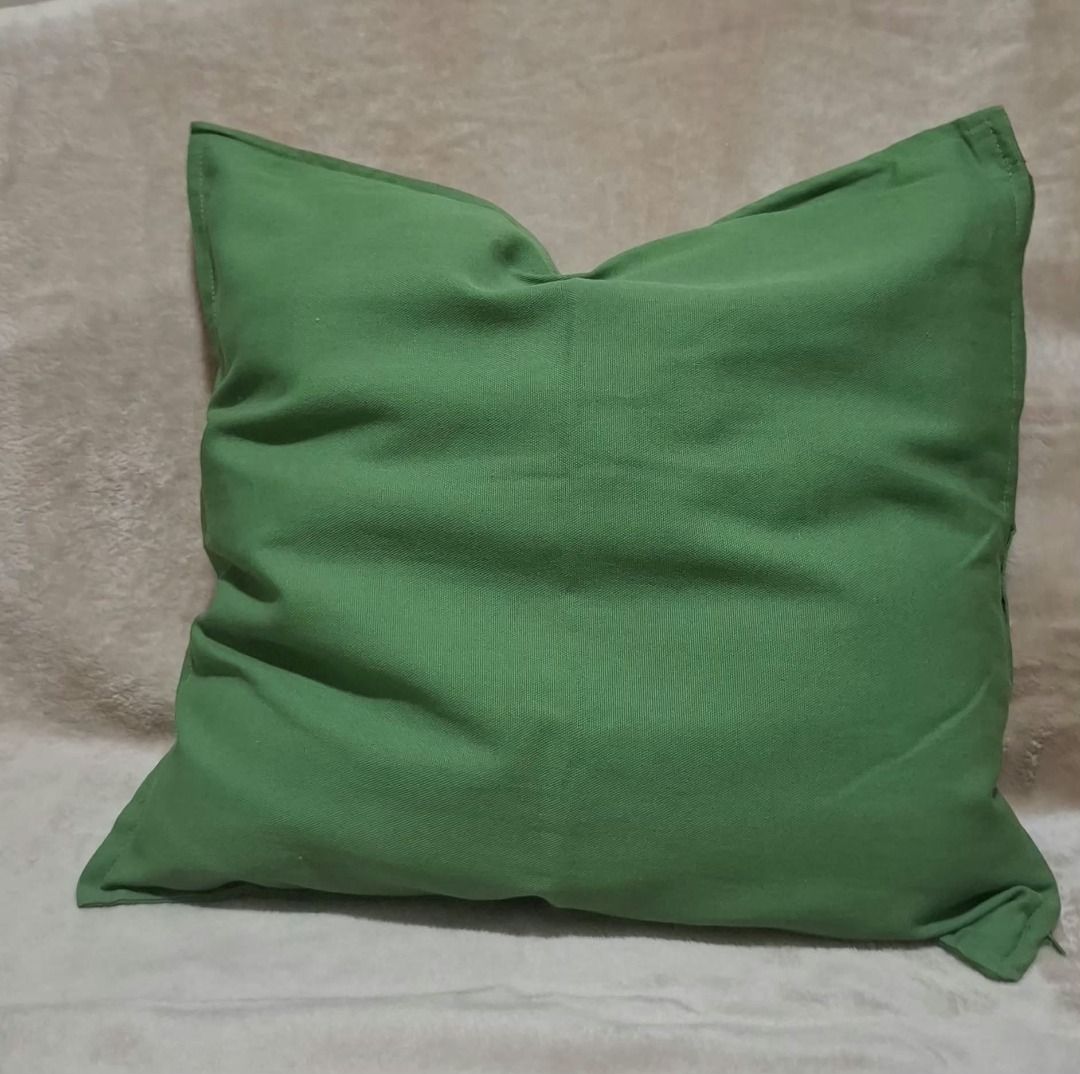 Plain Square Pillow Covers - Multiple Colors Available 50x50cm (Category: Cushions & Throws) located in Quezon City. Submitted by m_decluttering_sale (Listing ID 1463621831, Image 2). Description: - Plain square pillow covers - Available colors: Beige, Light Pink, pink, Green, off-white, and gray IKEA 100% Cotton Cushion Covers – Pre-owned Brand: IKEA Material: 100% Cotton Size: 50 × 50 cm Condition: Pre-owned, good condition Available colors: Gr