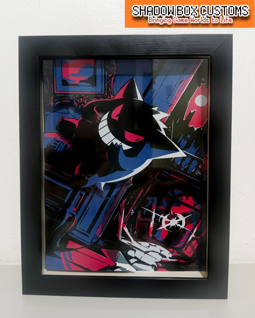 Pokemon Gengar EX Card Full Art Shadow Box, Video Gaming, Video Games ...