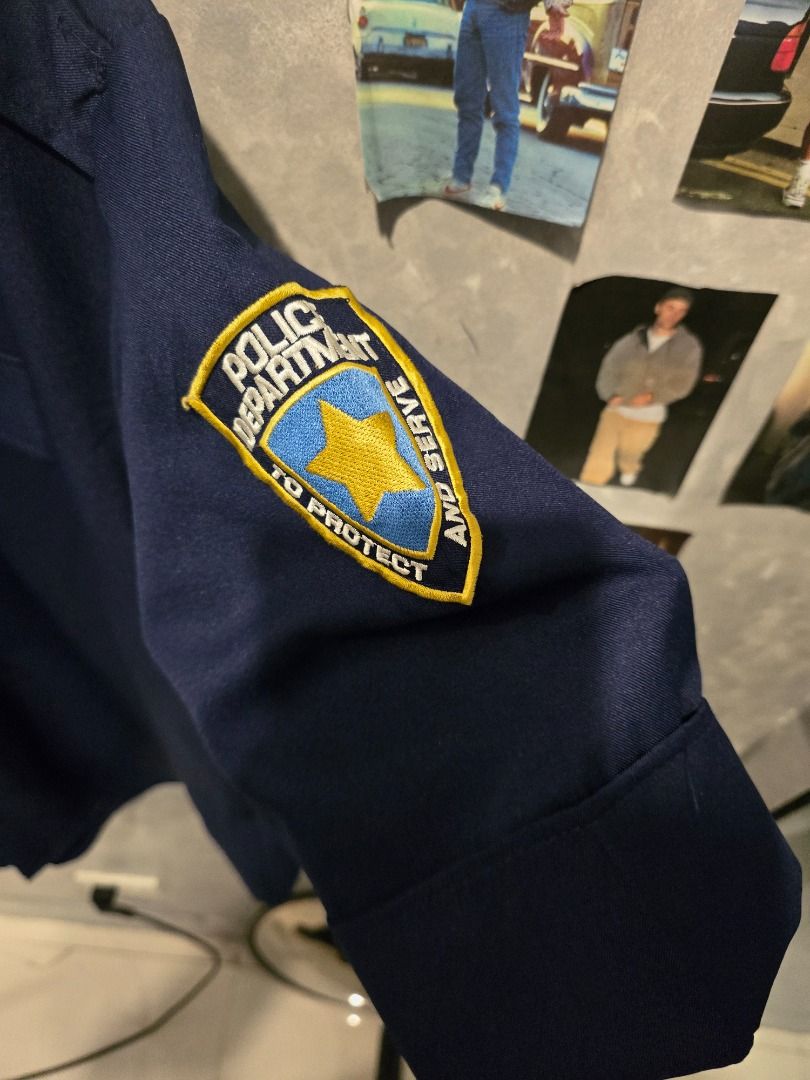 Police Uniform Costume (Category: Tshirts & Polo Shirts ) located in Quezon City. Submitted by outofhabits_store (Listing ID 1463577954, Image 3). Description: Size: fits XL Width: 26 inches Length: 29 inches Buy 2 items worth 600 pesos and get them for 1,000 Payment method: GCash Shipping options (shouldered by buyer): J&T 3-7 days, Lalamove or Grab within the day Location: Quezon City Please manage your expectations as this item is not brand ne
