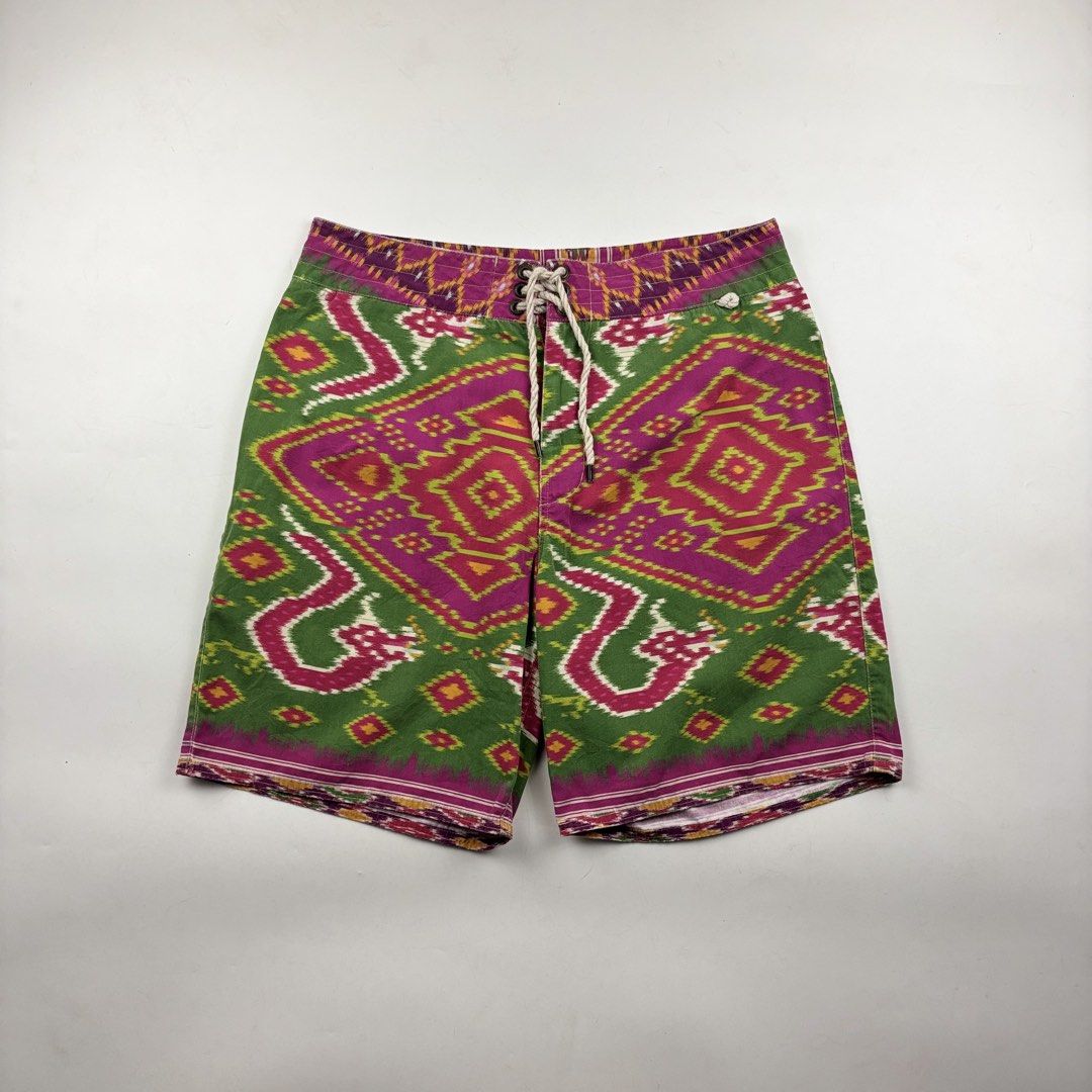 Polo Ralph Lauren Aztec Shorts (Category: Shorts) located in Makati City. Submitted by ragrepository (Listing ID 1463682463, Image 1). Description: Polo Ralph Lauren Aztec Shorts Tagged as 32 Waist-16” Front rise-13” Back rise-13.5” Inseam-8” Outseam-18.5” Thigh-13.5” Knee- Leg opening-12” Condition-9/10 Flaw- None .