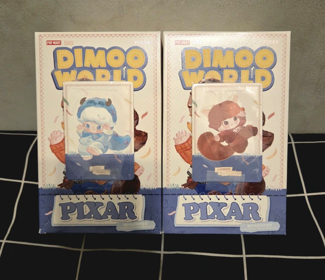 Pop Mart Dimoo World Pixar plush pendant (Category: Plushies & Soft Toys) located in Mandaluyong City. Submitted by KenP07 (Listing ID 1462068454, Image 1). Description: SALE! Hirono Mist Walker Unfallen Wing + Gap Glimmer Wanderer - ₽2,300 Hirono Road Journal Into Fogwild - ₽1,300 Dimoo Pixar Sulley + Remy - ₽2,300 Dimoo Pixar Sulley + Red Panda Mei - ₽2,300 Dimoo Pixar Sulley + Dash Parr - ₽2,300 Dimoo Pixar Woody - ₽1,700 Pickup: SMDC LIGHT RE