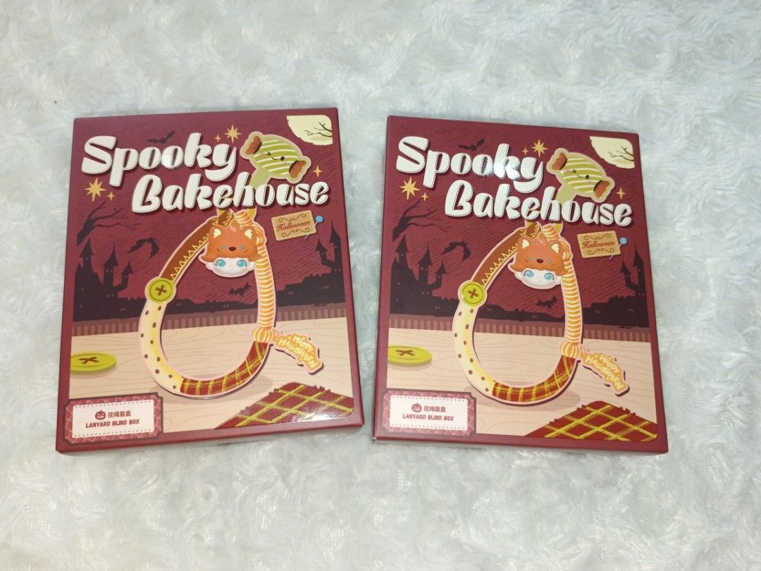 Pop Mart Spooky Bakehouse Lanyard Blind Box (Category: Mounts & Holders) located in Antipolo. Submitted by legoninos.legoninas (Listing ID 1463624623, Image 1). Description: SEALED from Pop Now available: Spice Pumpkin Sweetie Fox Authentic, brand new and sealed..