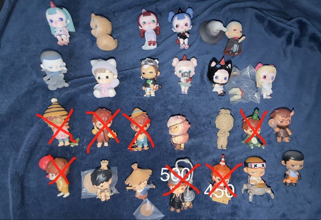 Popmart Figures (SALE) (Category: Designer & Blind Box Toys) located in Manila. Submitted by jonelllliiii (Listing ID 1462946167, Image 1). Description: Mixed Popmart Figures for only 330 each Tiny Tiny, Kubo , Hirono for 330 each Except Soul Connection - ₱500 Nowhere Safe - ₱450 Can do J&T. Meet up nearby Baliuag..
