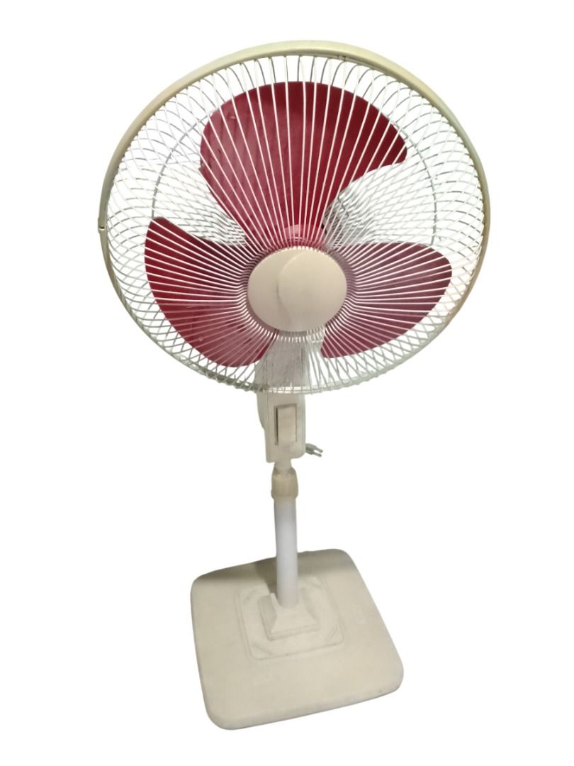 PREOWNED USED ELECTRIC STAND FAN 16inc (Category: Other Home Appliances) located in Quezon City. Submitted by besteinpc (Listing ID 1463679279, Image 1). Description: PREOWNED USED ELECTRIC STAND FAN 16inc FEATURES: 👉Brand: generic 👉Voltage: 220V 👉Size: 16inc 👉Model: NSJ 16A-SE 👉Conditioned: used preowned BENEFITS: 👉Plastic blade 👉High performance motor 👉3-speed push button switch 👉Stable plastic base 👉Tilting head with oscillation HOW 
