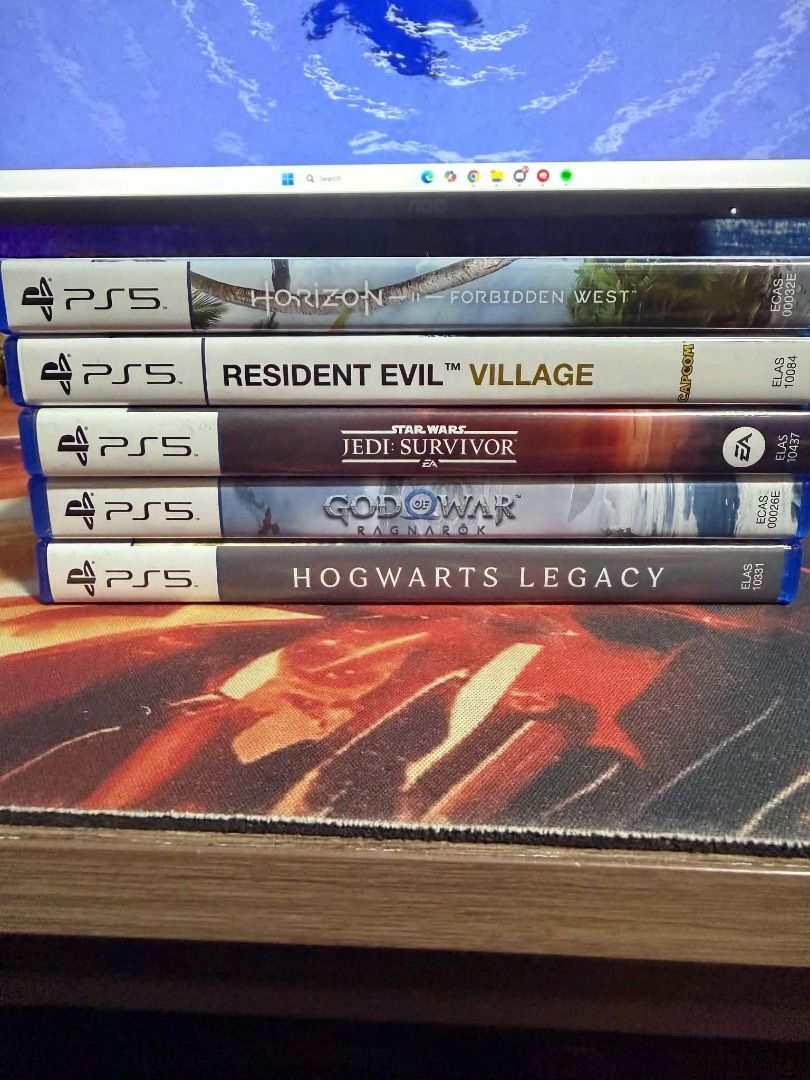 PS5 Games (Category: PlayStation) located in Makati City. Submitted by mightymountain.845856 (Listing ID 1463675672, Image 2). Description: Jedi Survivor - 1000 Hogwarts Legacy - 1000 Meetup: Makati Circuit Delivery - Fee should be shouldered by buyer .