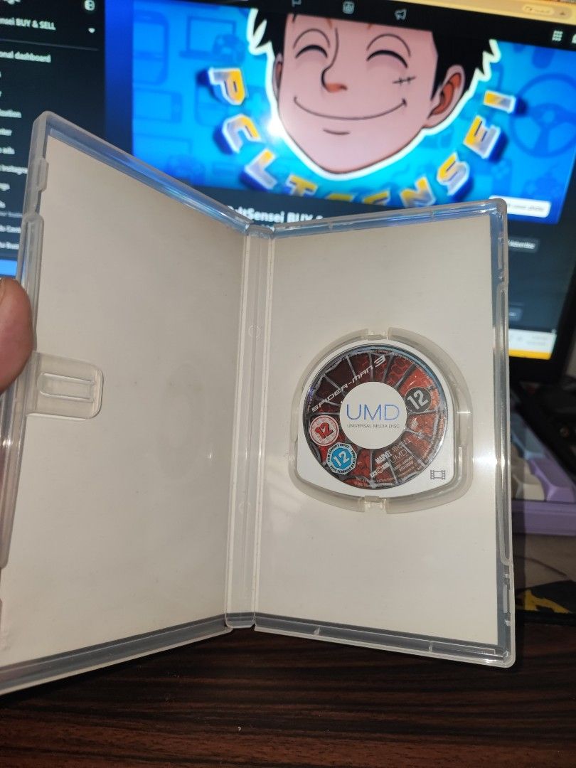 PSP UMD " Spiderman 3 CIB " UMD1-44954B1 (Category: PlayStation) located in Manila. Submitted by pcltasenseigaming (Listing ID 1463627959, Image 2). Description: PSP UMD " Spiderman 3 CIB " UMD1-44954B1 📌 Price 3769 📌 Negotiable 📌 Details : Normal na sa 2nd hand cd na may scratch/scratches 📌 2nd Hand Tested Working 📌 Can Send Pictures/Video Of Item With Time & Date 📌 Compatibility is buyer's responsibility 📌 PLEASE RATE MY MARKETPLACE PROF
