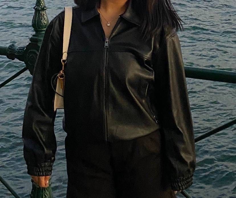Pull & Bear Black Leather Jacket (Category: Coats, Jackets and Outerwear) located in Manila. Submitted by vls10 (Listing ID 1463706118, Image 2). Description: - Classic design and cut - Size S (but fits until M frame) - Used only once in a trip abroad :) - No flaws; can pass as brand new - Perfect for Spring/ Autumn season (not super thick, but great for layering) - Measurements: Sleeves: 26in Width: 23in Length: 24in Bought for PHP 2995, but sel